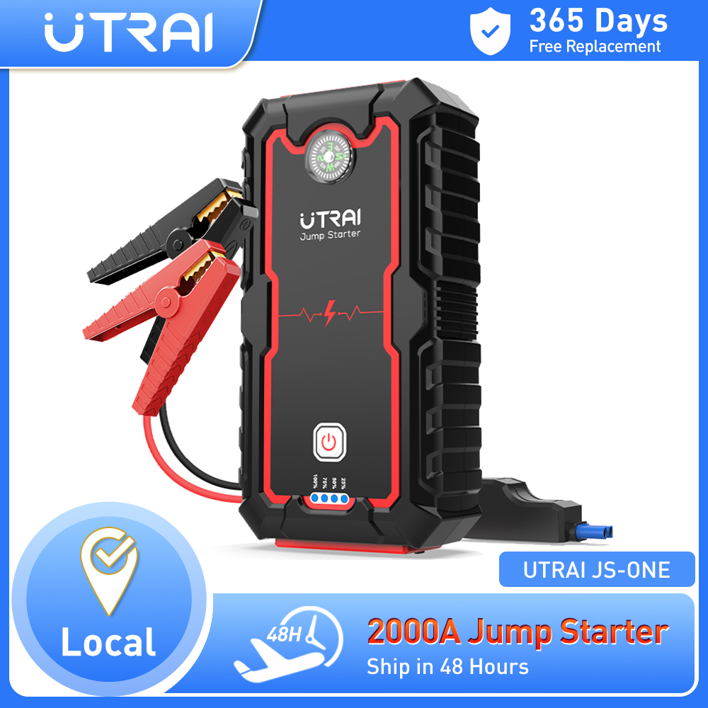 Jump Starter Cable 2000A - UTRAI แบตสำรอง2000A Jump Starter Charger แบบพกพารถ
