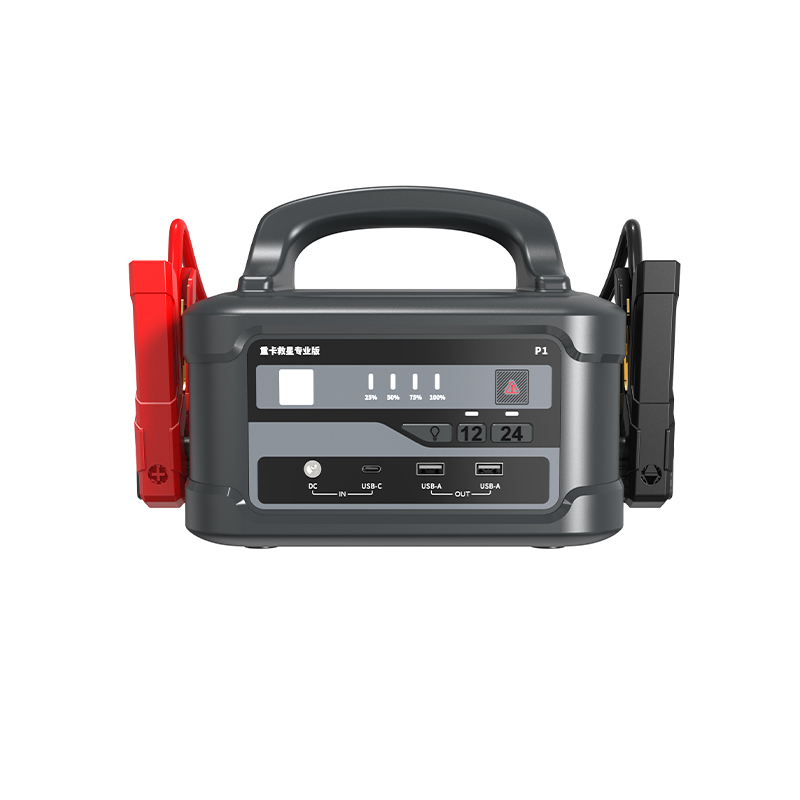 Jump Starter 24V Heavy Duty - เครื่องจั๊มพ์สตาร์ทสำหรับรถบรรทุกขนาดใหญ่ เครื่องจั๊มพ์สตาร์ทสำหรับรถบรรทุกหนัก 12/24 โวลต์ เครื่องจั๊มพ์สตาร์ทแบตเตอรี่รถยนต์ 24