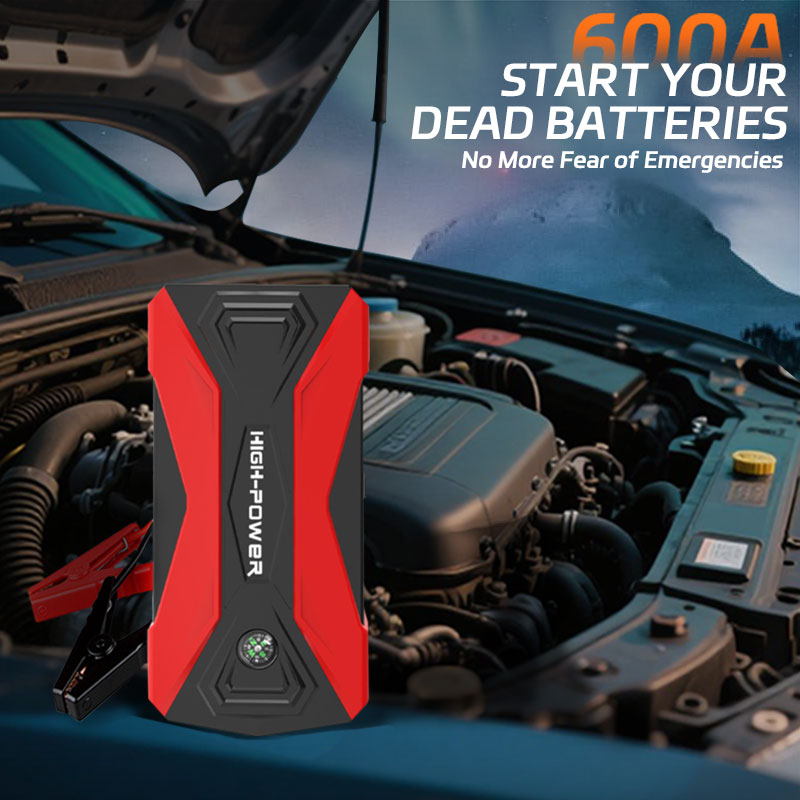 Lithium Jump Starter 3000A Peak - เครื่องจั๊มพ์สตาร์ทรถยนต์ 3000A พีค 29800mAh 12V พร้อมพาวเวอร์แบงค์แบบพกพาและที่ชาร์จอัจฉริยะ