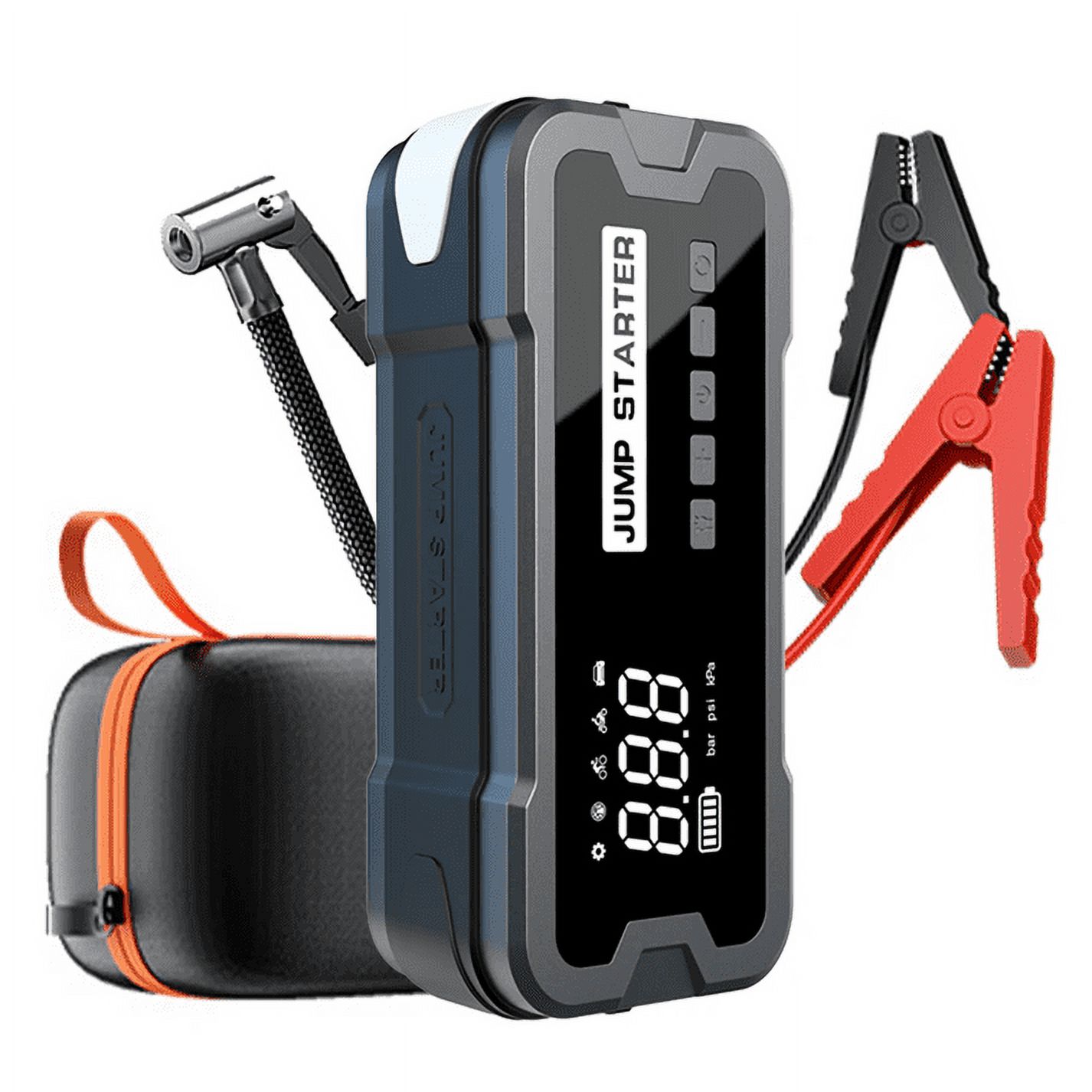Portable Jump Starter 4000A - เครื่องจั๊มสตาร์ทแบบพกพา 2026 กำลังสูง 4000A พีค 4-in-1