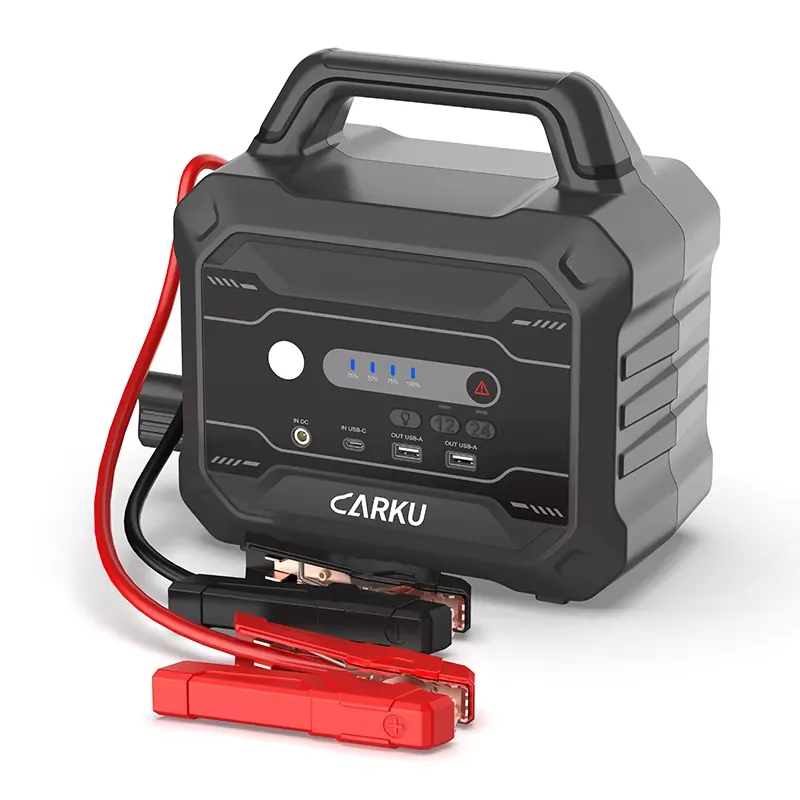Car Jump Starter 12V 24V Truck - เครื่องจั๊มสตาร์ทรถยนต์ 12V 24V 136500mAh พาวเวอร์แบงค์พกพาสำหรับรถยนต์และรถบรรทุก