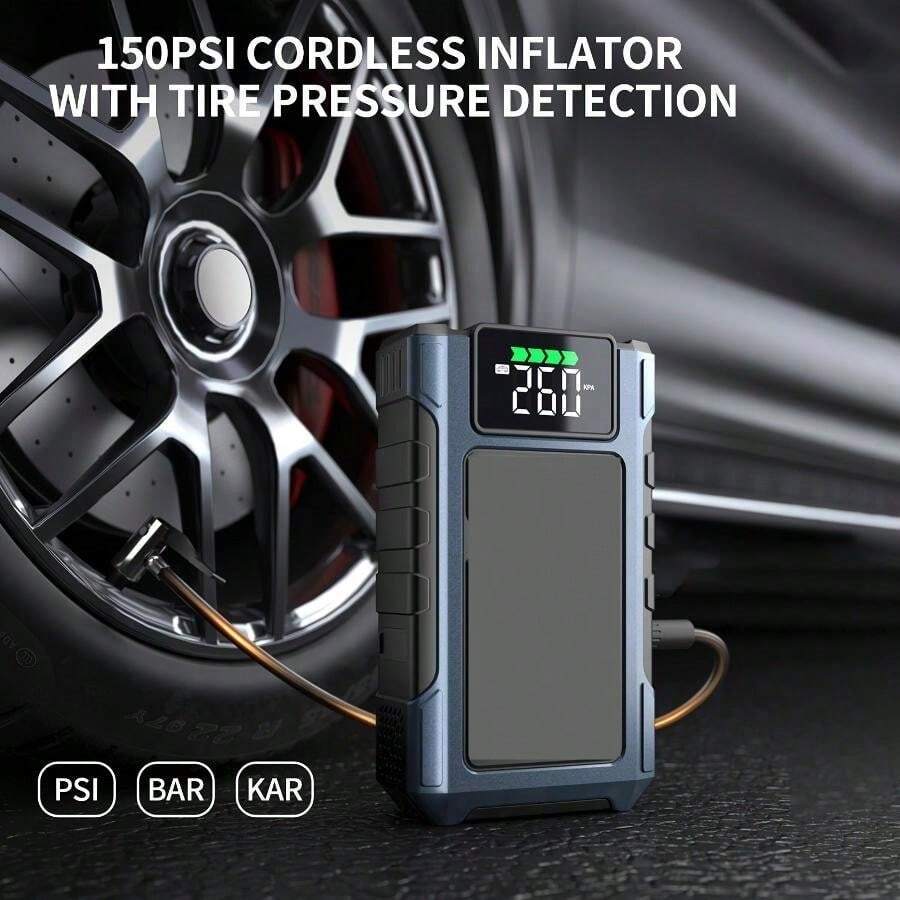 Portable Jump Starter 4000A - 4000A พีค | เครื่องสูบลมยางแบบพกพา 4000A Peak