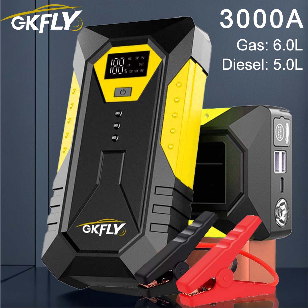 เครื่องช่วยสตาร์ทรถยนต์ GKFLY  - Portable Jump Starter 4000A บทวิจารณ์และราคา