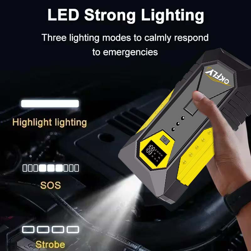 เครื่องช่วยสตาร์ทรถยนต์ GKFLY  - Portable Jump Starter 4000A บทวิจารณ์และราคา