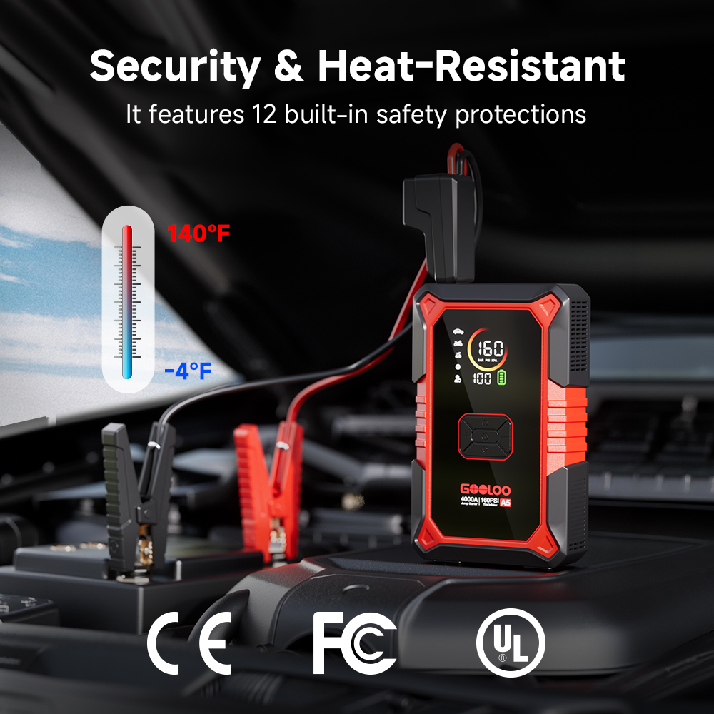 GOOLOO A5 4000A เครื่องจั๊มป์ส - Portable Jump Starter 4000A บทวิจารณ์และราคา