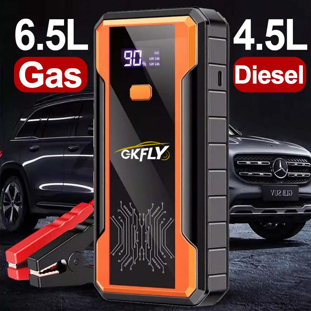 GKFLY 4000A แบตเตอรี่รถยนต์เคร - Portable Jump Starter 4000A บทวิจารณ์และราคา