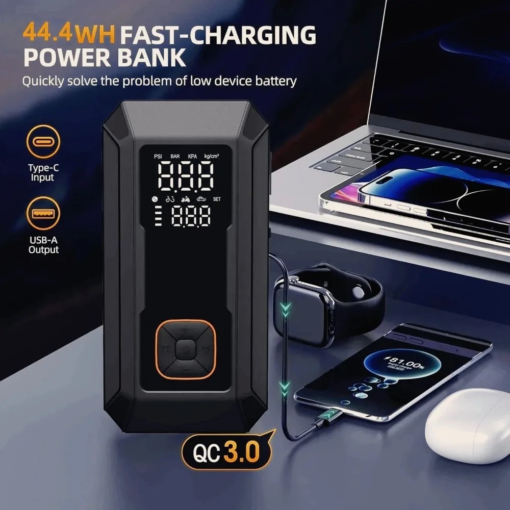 เครื่องจั๊มพ์สตาร์ทพร้อมเครื่อ - Jump Starter 12V Diesel บทวิจารณ์และราคา