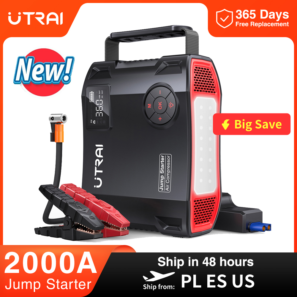 UTRAI 4 In 1 2000A Jump Starte - Jump Starter Cable 2000A บทวิจารณ์และราคา