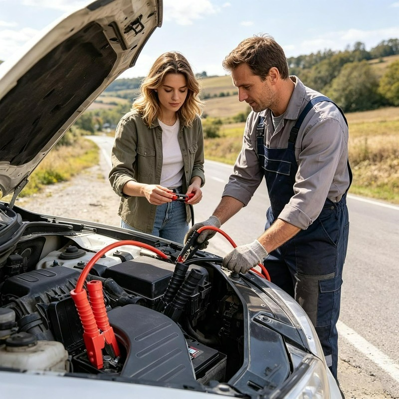 สายเคเบิลจั๊มพ์สตาร์ทแบตเตอรี่ - Jump Starter Cable 2000A บทวิจารณ์และราคา