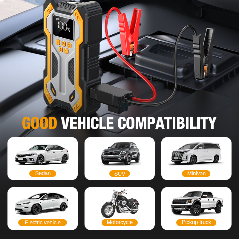 Jump Starter พร้อมเครื่องอัดอา - Jump Starter With Air Compressor บทวิจารณ์และราคา
