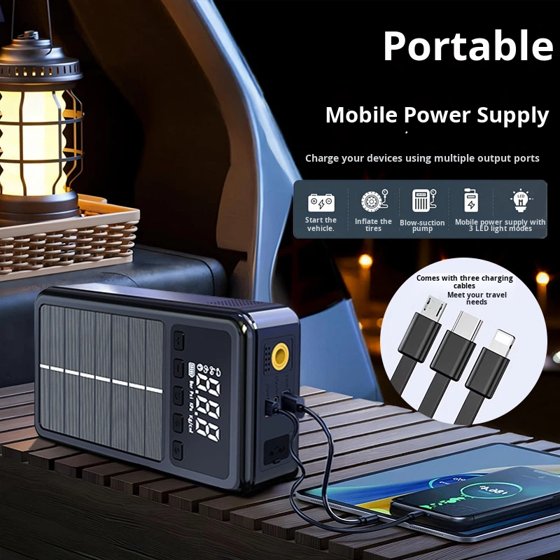 เครื่องจ่ายไฟสำรองสำหรับรถยนต์ - Solar Jump Starter Power Bank บทวิจารณ์และราคา
