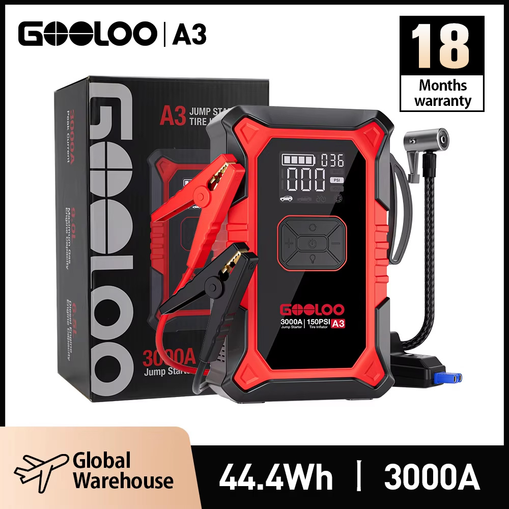 GOOLOO A3 Jump Starter พร้อมเค - Jump Starter 12V Diesel บทวิจารณ์และราคา