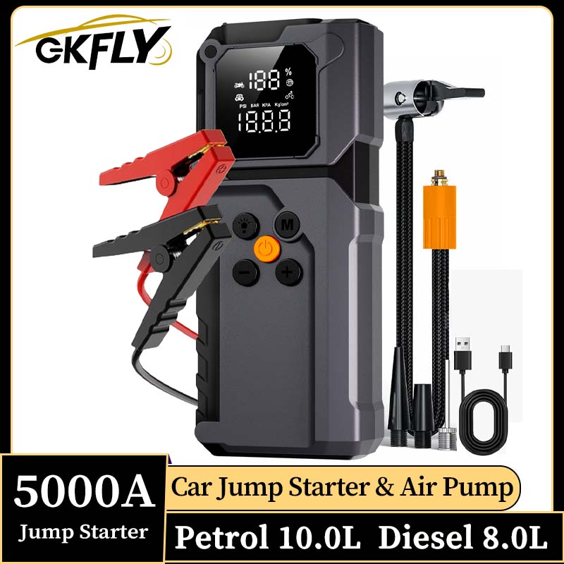 GKFLY 5000A เครื่องช่วยสตาร์ทร - Jump Starter 12V Diesel บทวิจารณ์และราคา