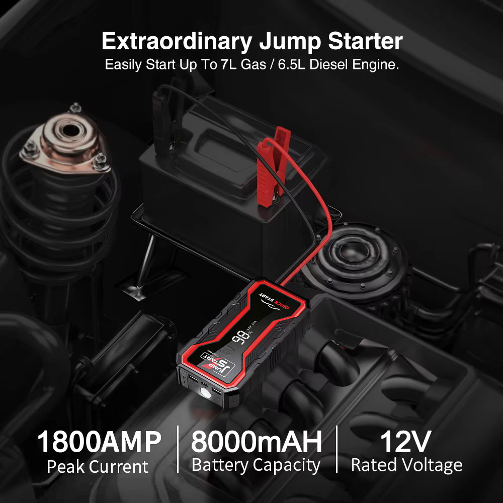 พาวเวอร์แบงค์ 2-IN-1 1800A เคร - Jump Starter With Air Compressor บทวิจารณ์และราคา