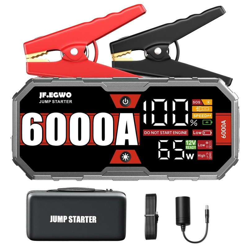 เครื่องจั๊มพ์สตาร์ทรถยนต์ JFEG - Portable Jump Starter 4000A บทวิจารณ์และราคา