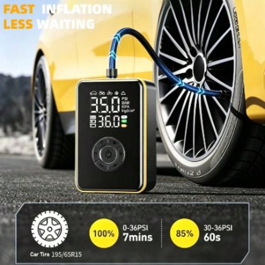 เครื่องเติมลมยางแบบดิจิทัล 150 - Jump Starter With Air Compressor บทวิจารณ์และราคา