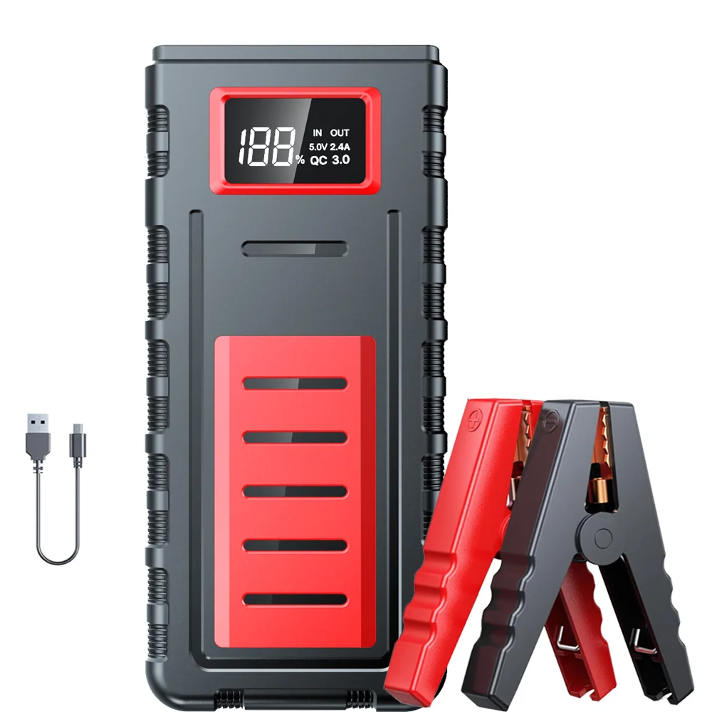 เครื่องจั๊มพ์สตาร์ทรถยนต์ 3000 - Jump Starter Power Bank 20000Mah บทวิจารณ์และราคา
