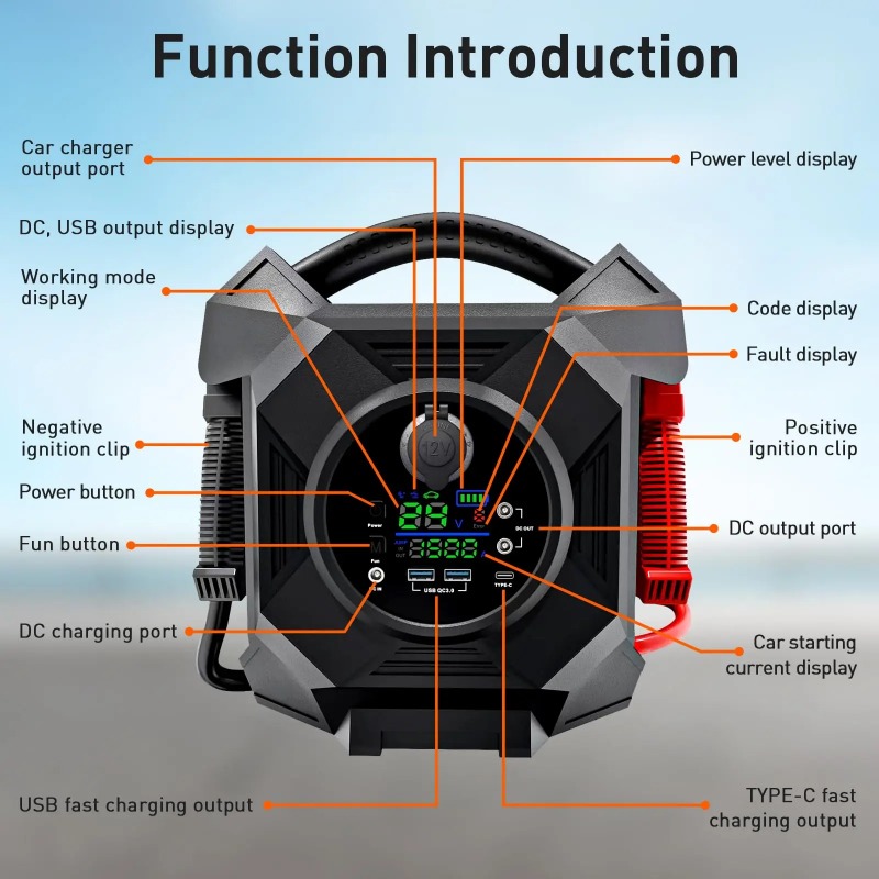 เครื่องจั๊มพ์สตาร์ทอเนกประสงค์ - Jump Starter 24V Heavy Duty บทวิจารณ์และราคา