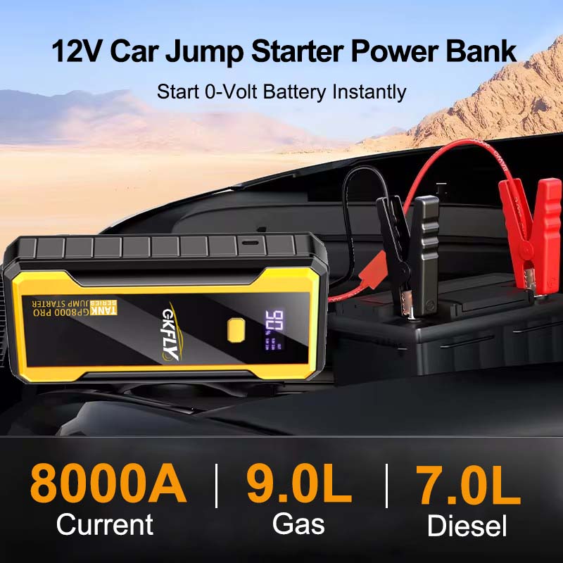 GKFLY 24000mAh พาวเวอร์แบงค์สต - Jump Starter 12V Diesel บทวิจารณ์และราคา