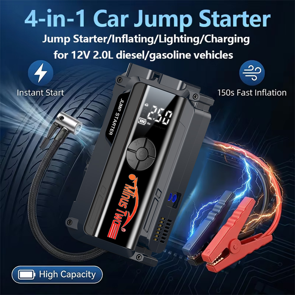 เครื่องจั๊มพ์สตาร์ทรถยนต์ 4 in - Jump Starter 12V Diesel บทวิจารณ์และราคา