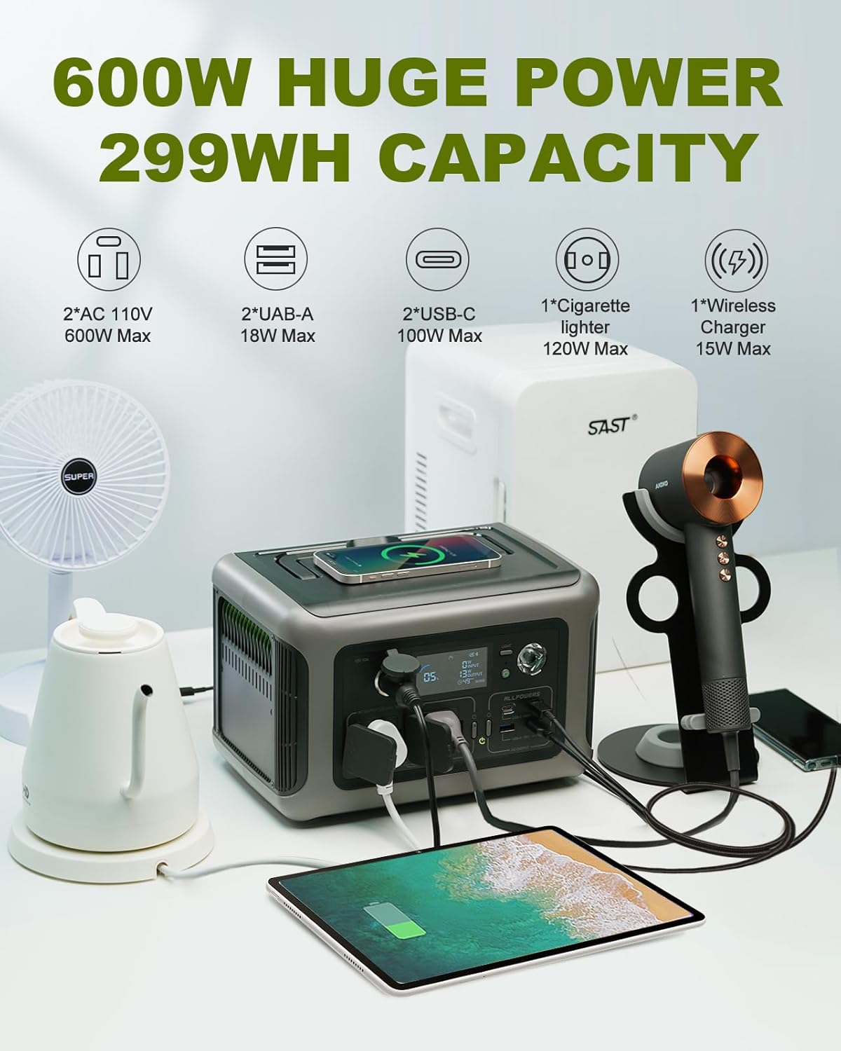 ALLPOWERS R600 แบบพกพา Powerst - Solar Jump Starter Power Bank บทวิจารณ์และราคา