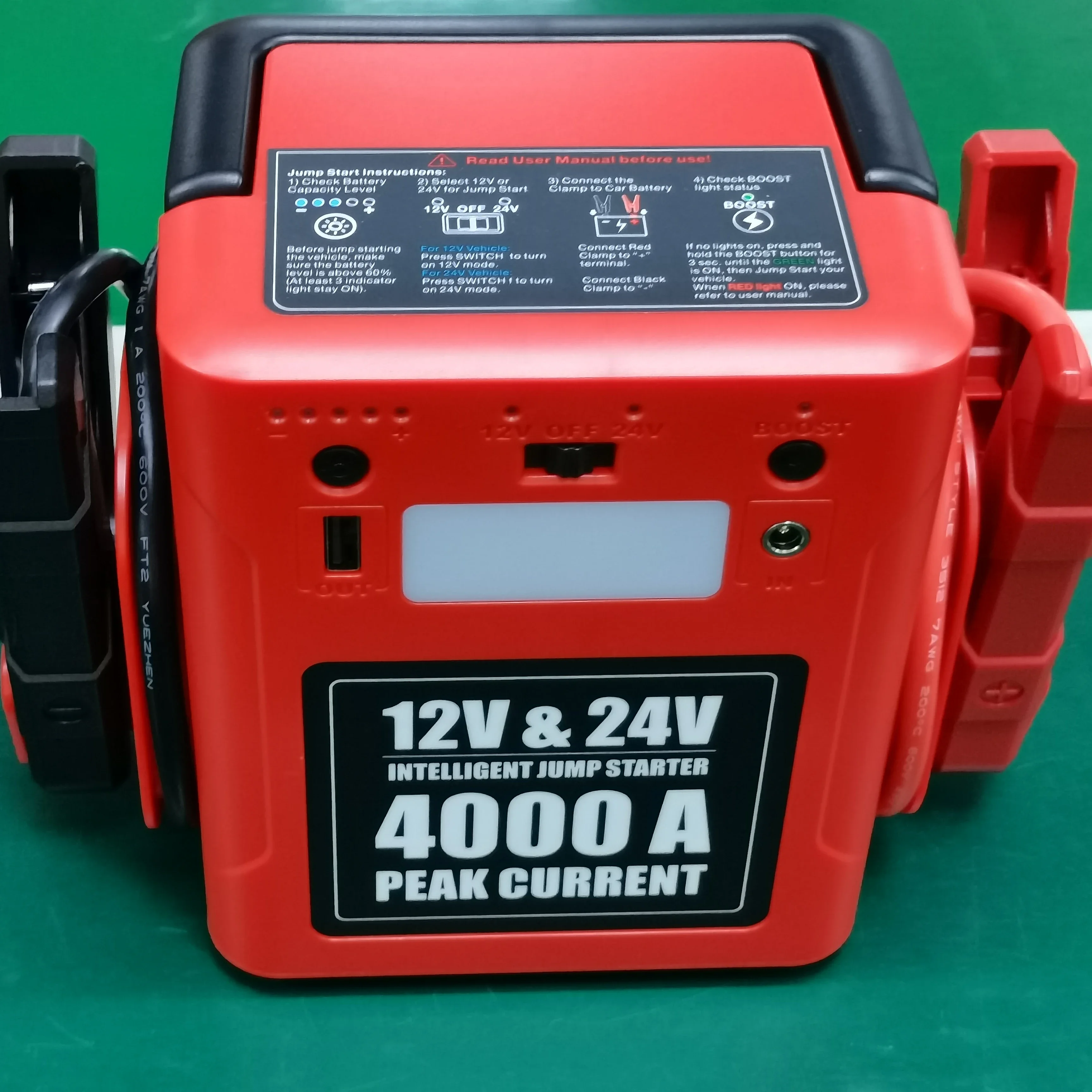 ชุดอุปกรณ์สตาร์ทรถยนต์ฉุกเฉิน  - Car Jump Starter 12V 24V Truck บทวิจารณ์และราคา