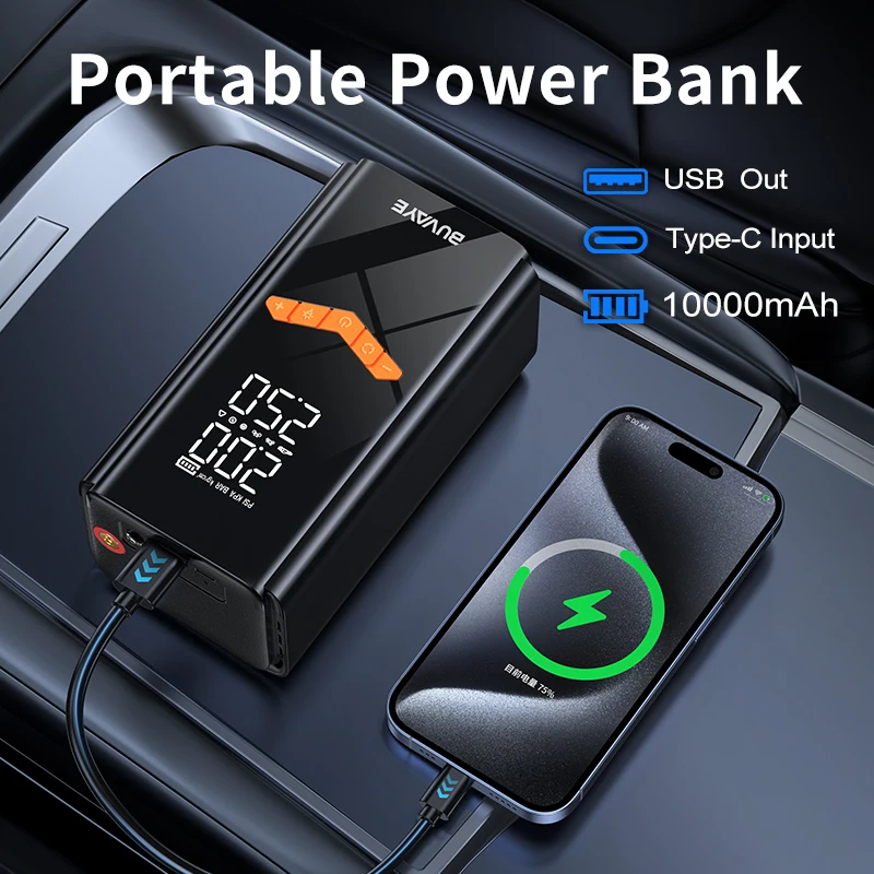เครื่องสตาร์ทรถยนต์ 4-IN-1 พร้ - Jump Starter 12V Diesel บทวิจารณ์และราคา