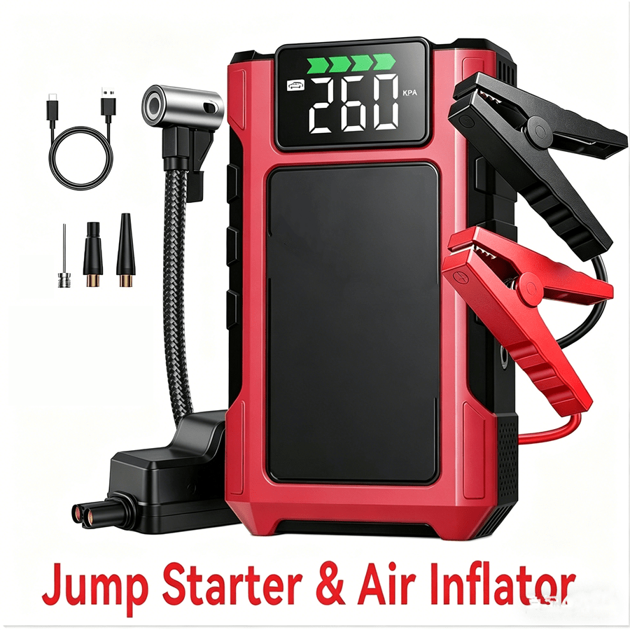 4000A พีค |   เครื่องสูบลมยางแ - Portable Jump Starter 4000A บทวิจารณ์และราคา