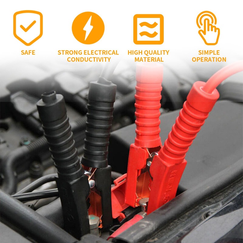 สายเคเบิลสตาร์ทรถฉุกเฉิน 4M 20 - Jump Starter Cable 2000A บทวิจารณ์และราคา